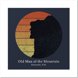 Old Man of the Mountain (faded) Posters and Art